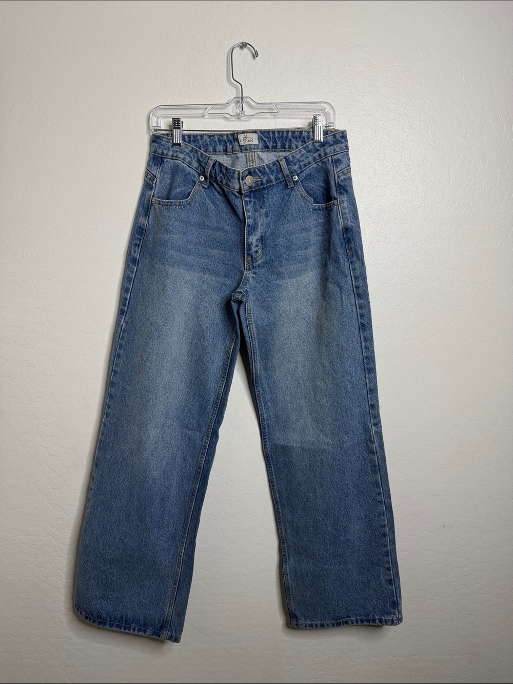 Oh Polly Women's Blue Bootcut Denim Jeans